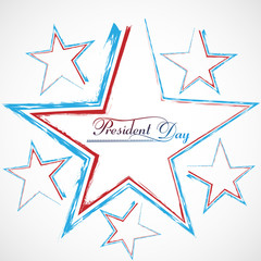 Obraz premium Presidents day background united states stars colorful illustrat