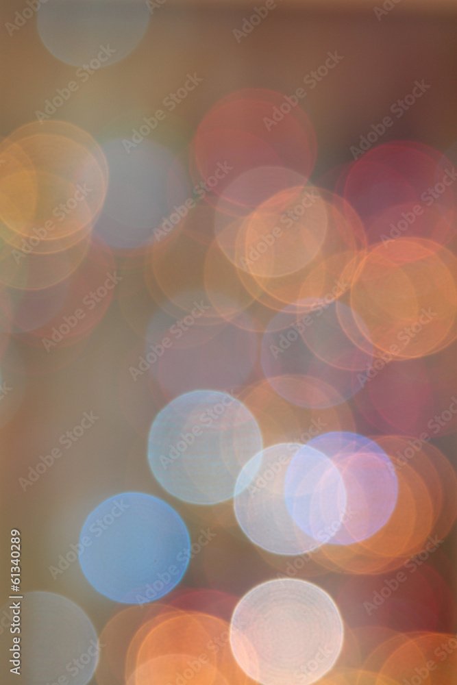 Poster abstract blurred circular bokeh lights background