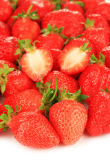 Fresh strawberry close up