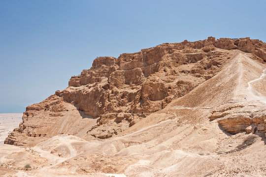 Roman Ramp at Masada in Israel