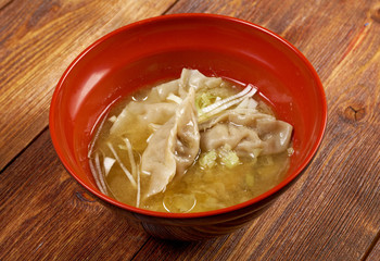 Dim-sum call Gyoza, asian tradition food.