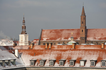 Przysypane śniegiem dachy © Grzegorz Polak