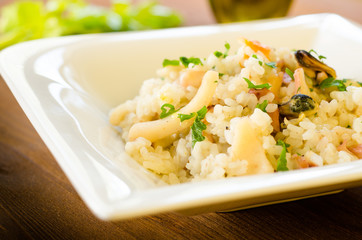 Risotto con frutti di mare