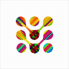 molecular structure, symbol