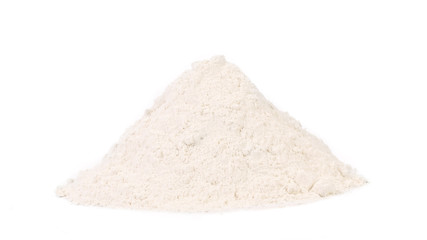 Fototapeta na wymiar Front view of wheat flour.