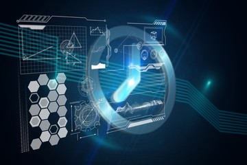 Composite image of technology interface