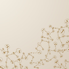 hand drawn DNA molecule