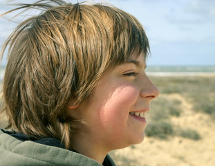 promenade hivernale sur la plage