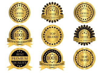 Gold Promotion Badges