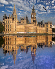 Fototapeta na wymiar Famous Big Ben in London, England