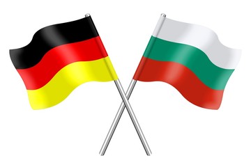 Flags: Germany and Bulgaria