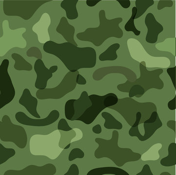 Sample seamless camouflage in the colors of the forest for your