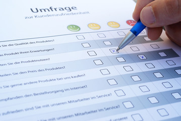 Umfrage ausfüllen