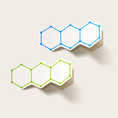 molecular structure, sticker