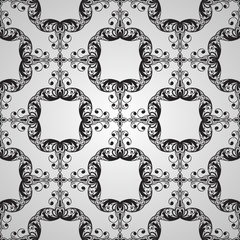 Vector seamless  vintage floral pattern