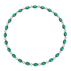 realistic 3d render of necklace