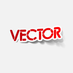 realistic design element: vector