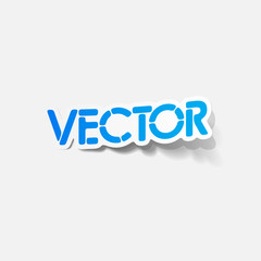 realistic design element: vector