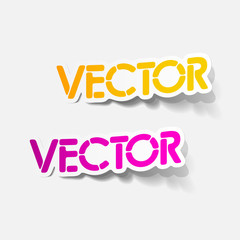 realistic design element: vector