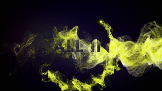 ALL IN Text in Particles