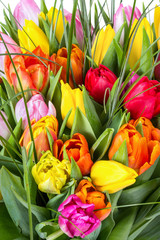 Naklejka premium Blumenstrauß mit Tulpen