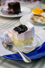 piece of Blueberry Cheese Pie