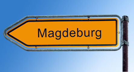 Strassenschild 7 - Magdeburg