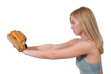 Woman Baseball Player