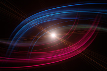 futuristic wave background design with lights