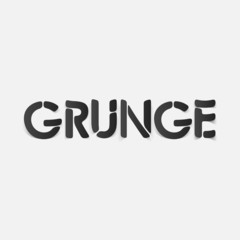 realistic design element: grunge