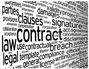 "CONTRACT" Tag Cloud (signature agreement business partnership)