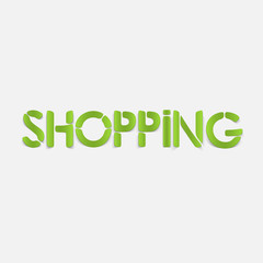 realistic design element: shopping