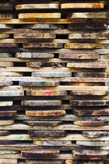 wooden boards stacked