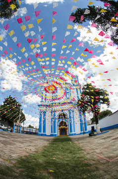 Mexican church festons
