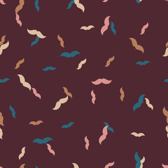 seamless background: mustache