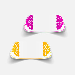 realistic design element: brain-usb, plug