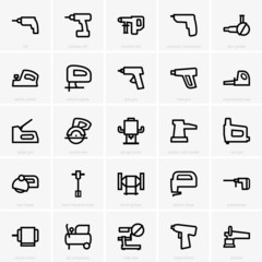 Electric tool icons