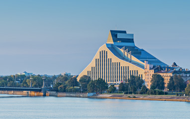 Building of the national library, Riga, Latvia