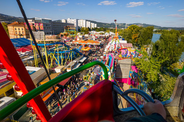 Urfahraner Jahrmarkt in Linz, Österreich