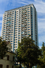 Obraz premium Wels, Österreich, Hochhaus