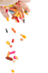 Viele bunte Tabletten