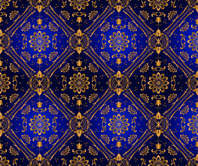 Retro blue wallpaper. Seamless