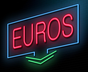 Euros concept.