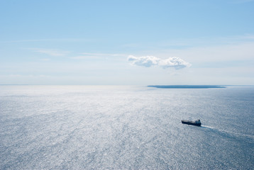 A ship on the Baltic Sea