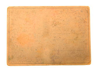 old empty postcard