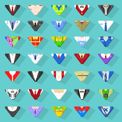 vector illustration of icon of different profession and services