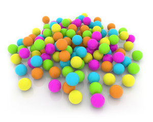 heap of colorful balls
