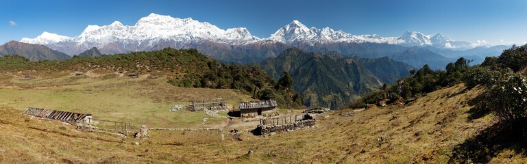 Naklejka premium Dhaulagiri and Annapurna Himal - Nepal