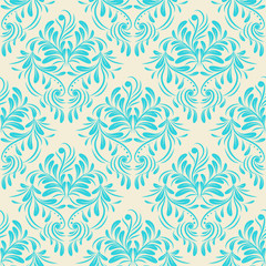 seamless wallpaper.damask pattern.floral background