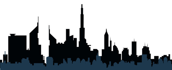 Cityscape skyline-vector